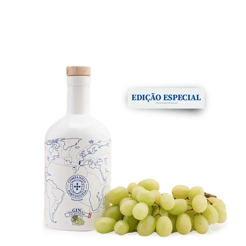 Gin Uva do Douro<h5 style="font-weight:300; font-size:14px!important"> - Garrafa Branca e Azul - </h5>